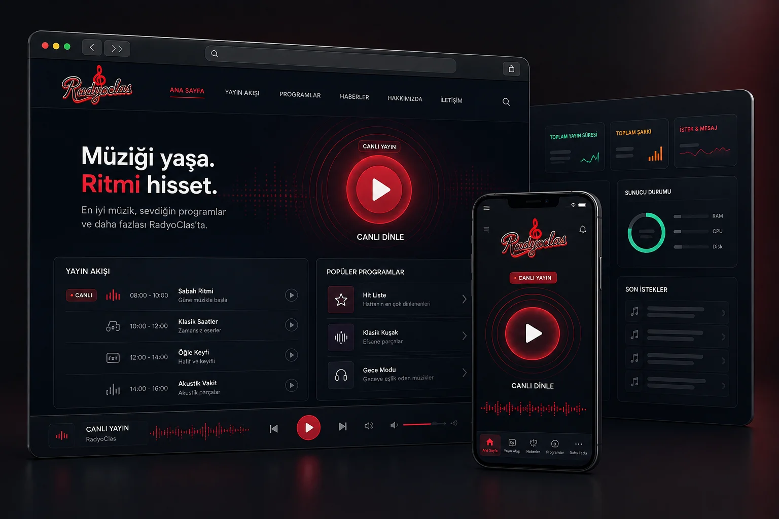 Radyo Clas — Web & Android Development by Nexvera Creative Studio