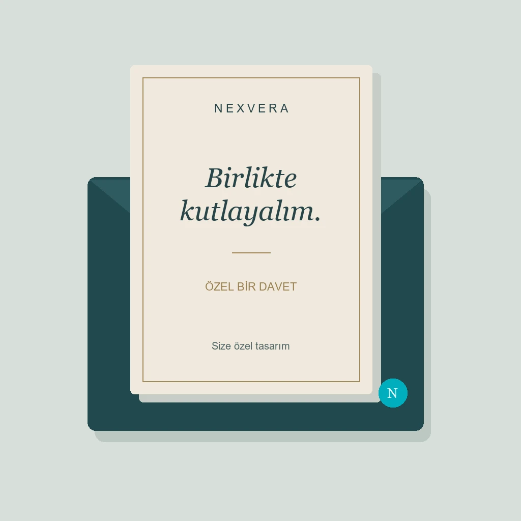 Davetiye — Tipografi, renk ve zarfı birlikte tasarlanan bir davet